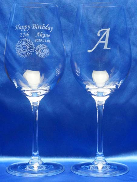 誕生日プレゼント　お祝い　オリジナル　ワイングラス