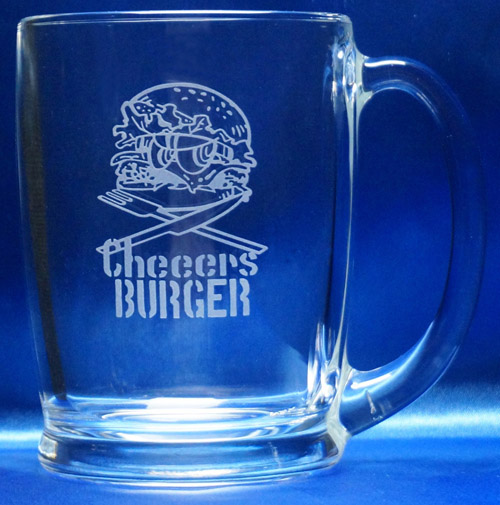 ハンバーガーショップ　ロゴ入れマグカップ