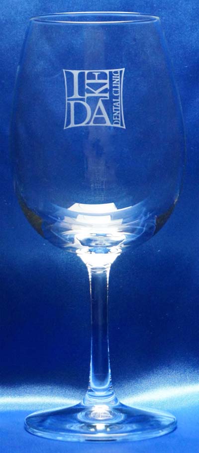 歯科医院　ロゴ入れ　記念品ワイングラス