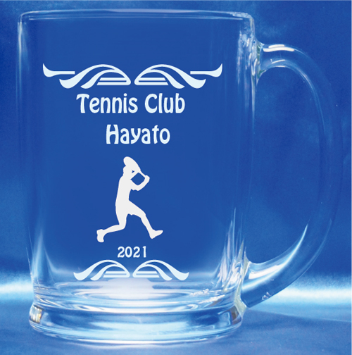 テニス　記念品　グラス　ビアマグ